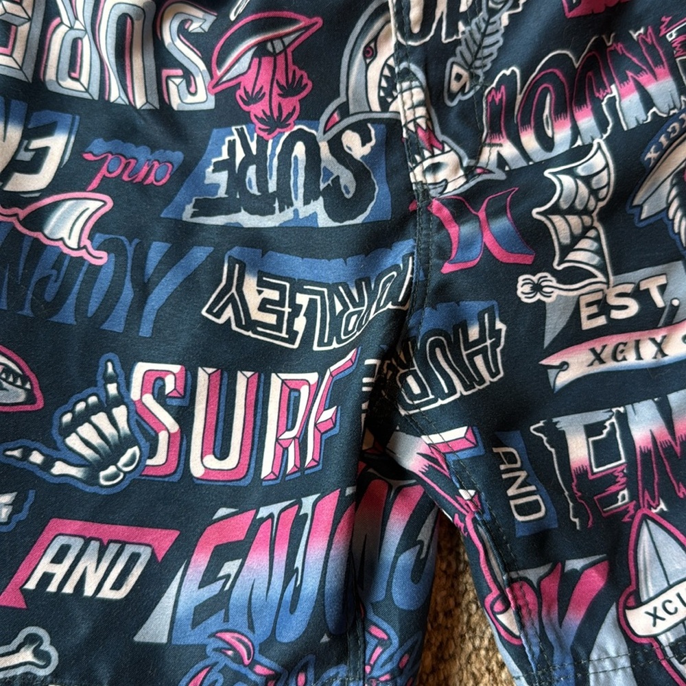 Hurley | Multicolor Graphic Board Shorts with Mesh - Picture 2 of 10
